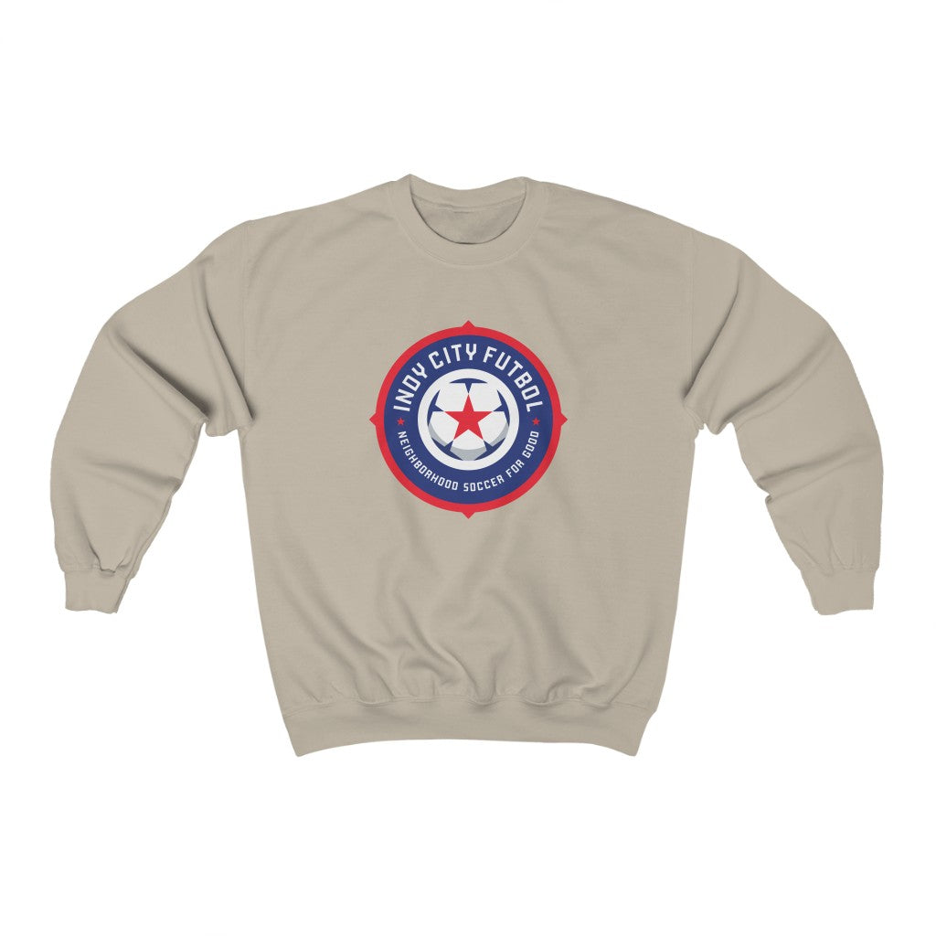 Indy City Futbol Badge Crewneck Sweatshirt