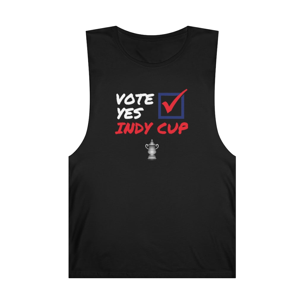 Vote Yes Indy Cup Barnard Tank