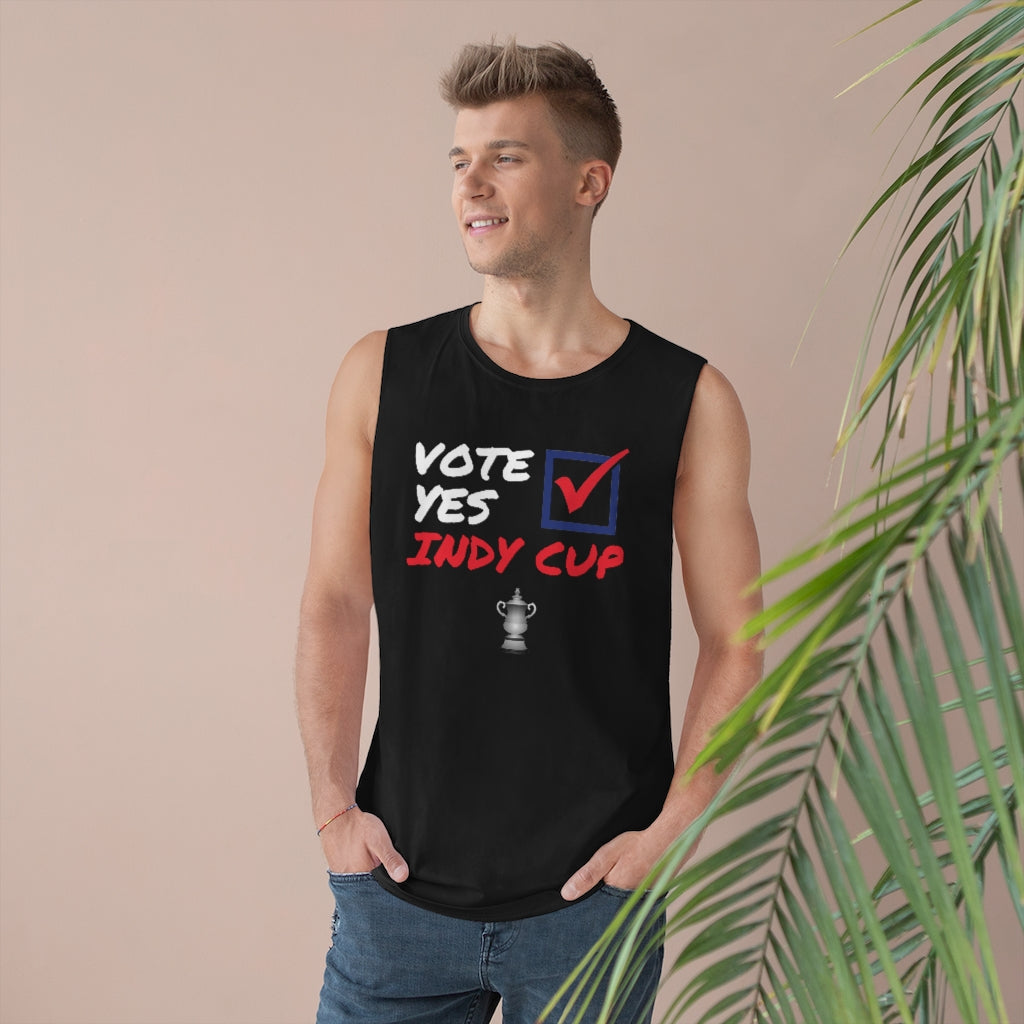 Vote Yes Indy Cup Barnard Tank