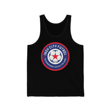 Load image into Gallery viewer, Indy City Futbol League Badge Unisex Jersey Tank

