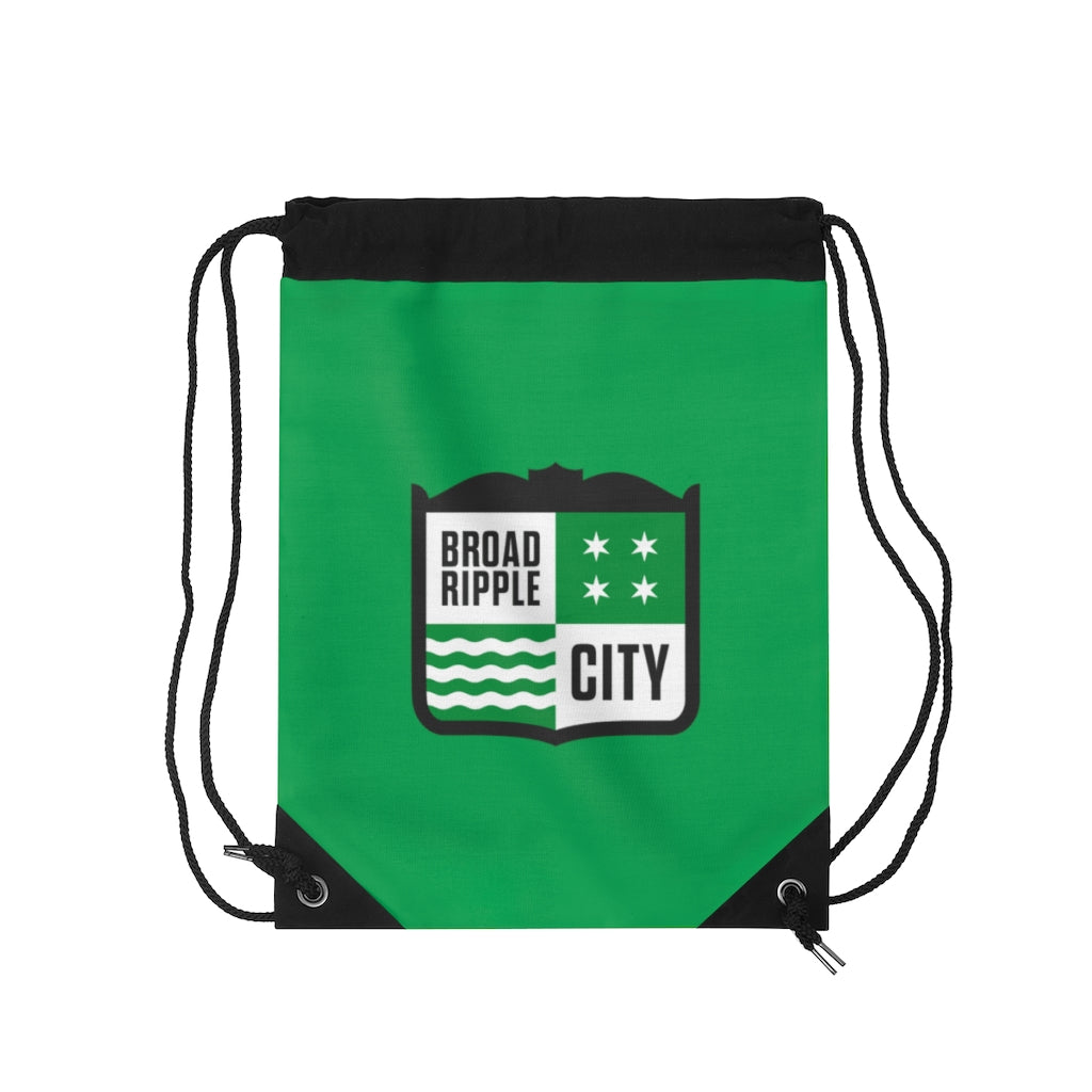 Broad Ripple City Drawstring Bag
