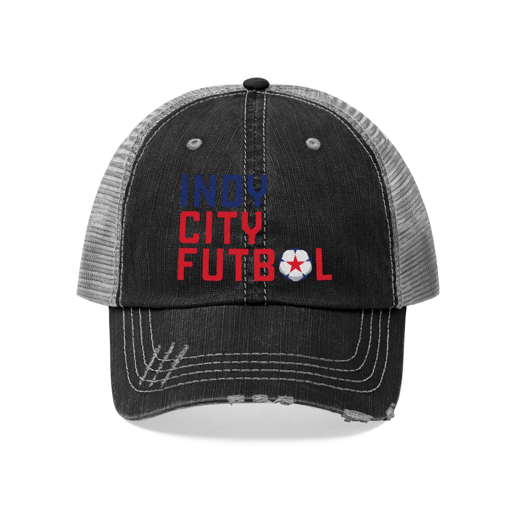 Indy City Futbol Wordmark Trucker Hat