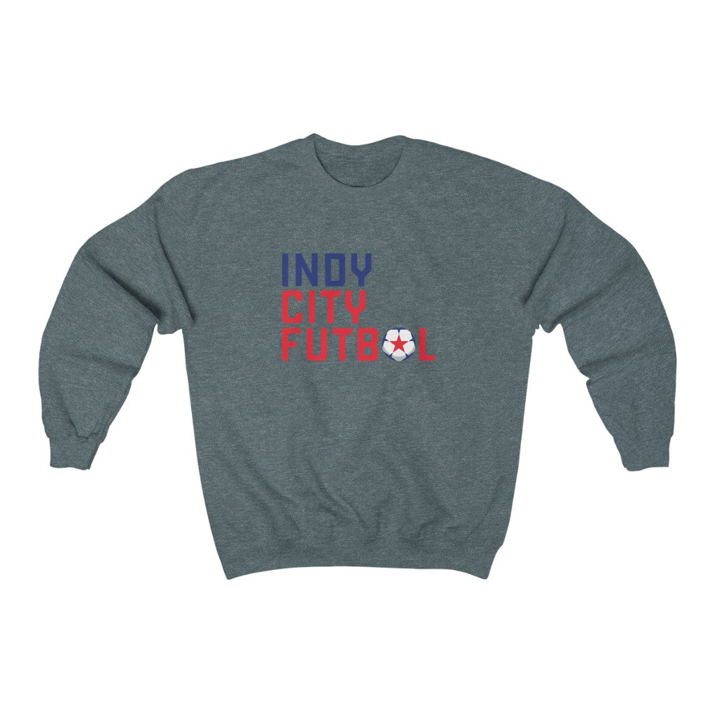 Indy City Futbol Wordmark Crewneck Sweatshirt