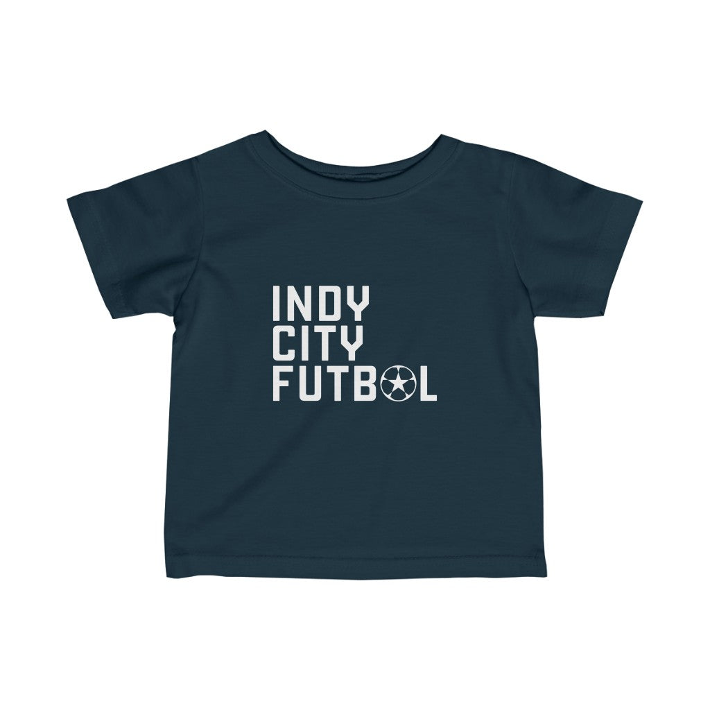 Indy City Futbol Wordmark Infant Jersey Tee