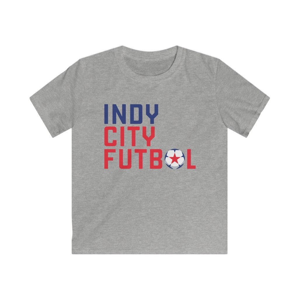 Indy City Futbol Wordmark Kids Tee