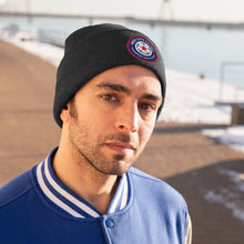 Load image into Gallery viewer, Indy City Futbol Badge Knit Beanie
