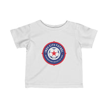 Load image into Gallery viewer, Indy City Futbol Badge Infant Jersey Tee
