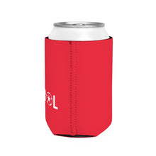Load image into Gallery viewer, Copy of Indy City Futbol White/Red Wordmark Can Cooler Sleeve

