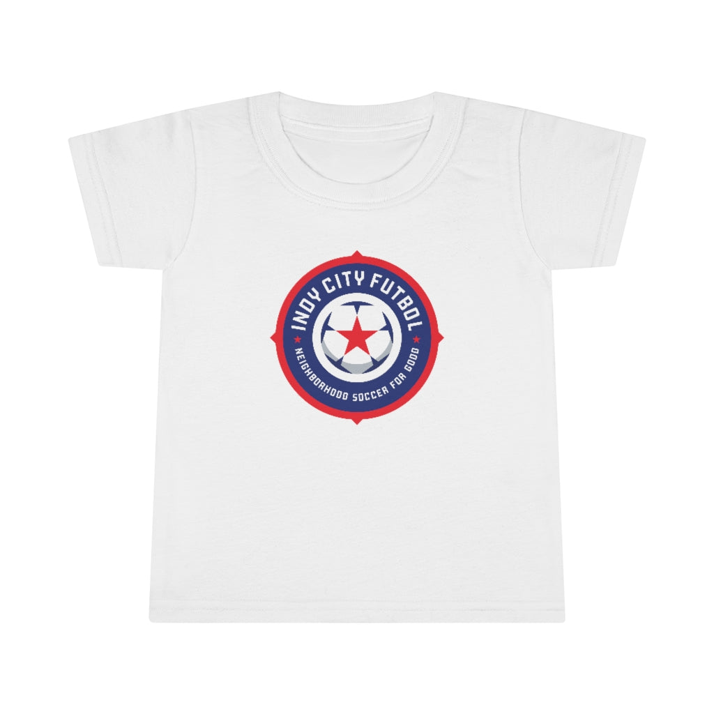 Indy City Futbol Badge Toddler T-shirt