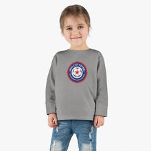 Load image into Gallery viewer, Indy City Futbol Badge Toddler Long Sleeve Tee
