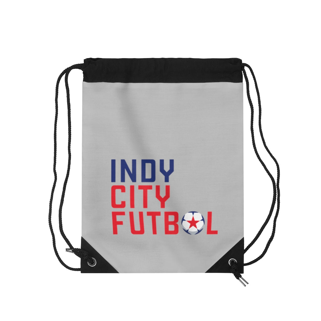 Indy City Futbol Wordmark Drawstring Bag