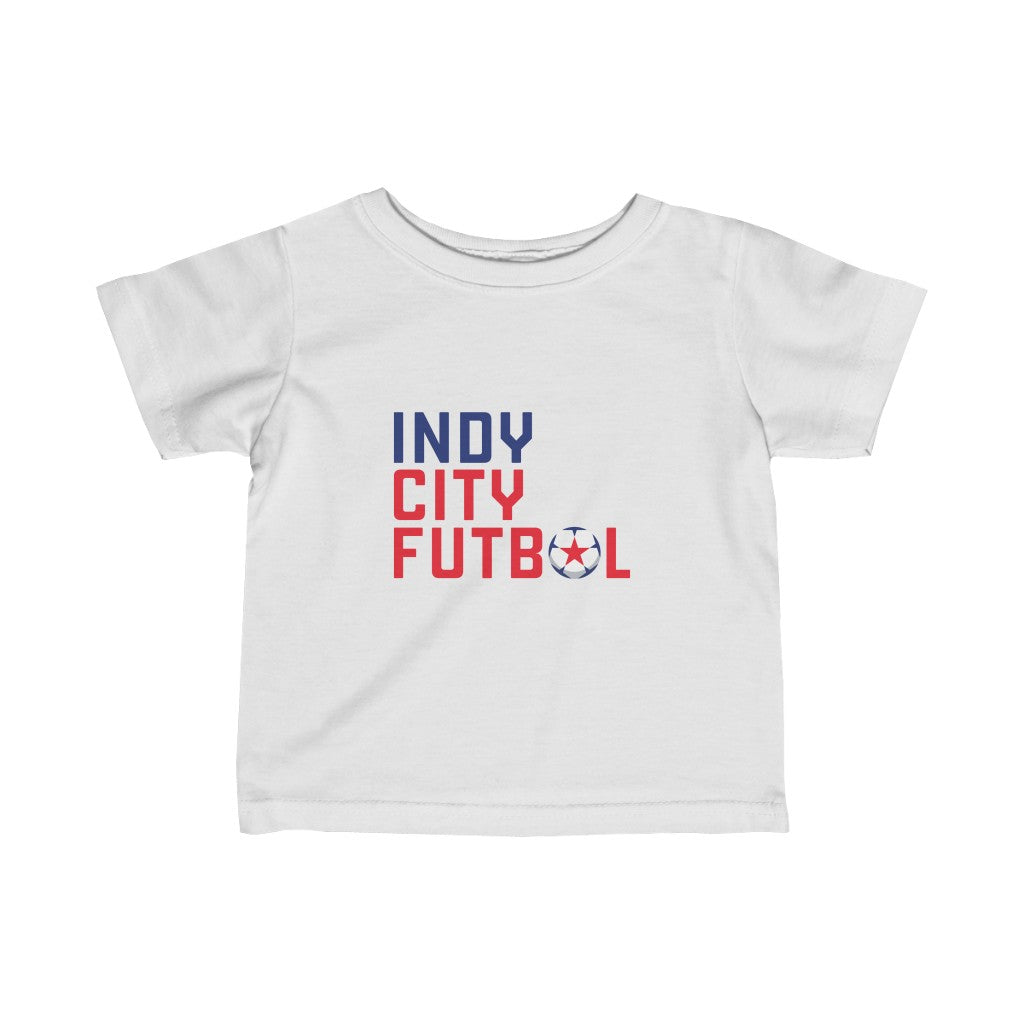 Indy City Futbol Wordmark Infant Jersey Tee
