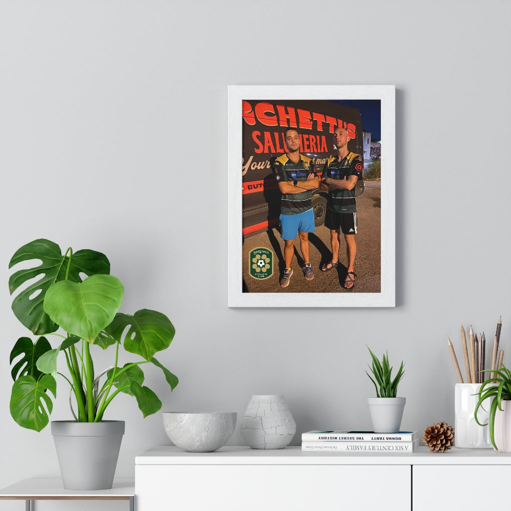 Soccer Buds Framed Vertical Poster