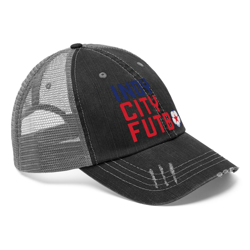 Indy City Futbol Wordmark Trucker Hat