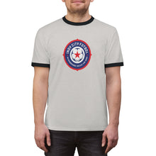 Load image into Gallery viewer, Indy City Futbol Badge Ringer Tee
