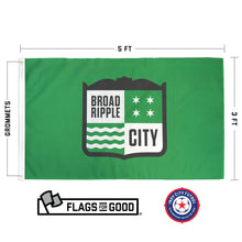 Load image into Gallery viewer, Broad Ripple City Flag by Flags For Good
