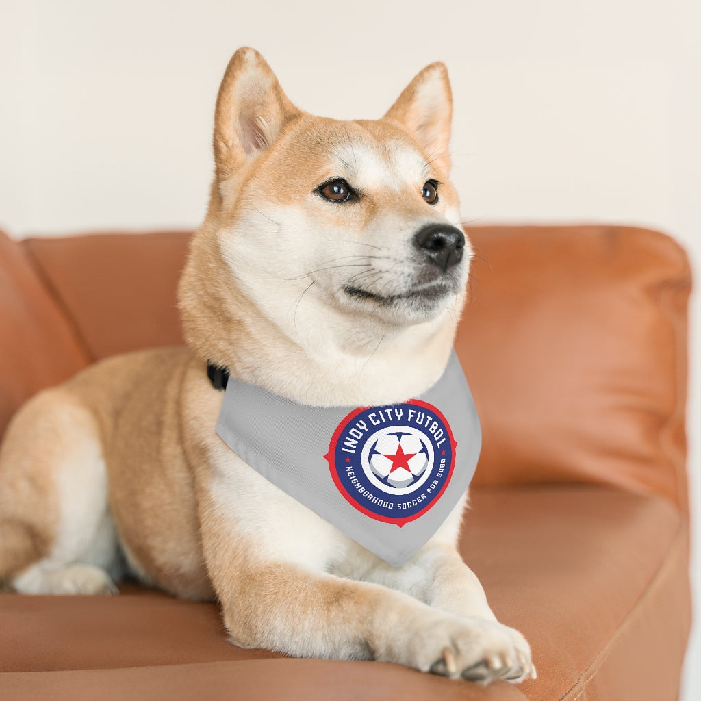 Indy City Futbol Badge Pet Bandana Collar