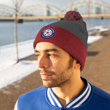 Load image into Gallery viewer, Indy City Futbol Badge Pom Beanie
