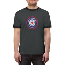 Load image into Gallery viewer, Indy City Futbol Badge Ringer Tee

